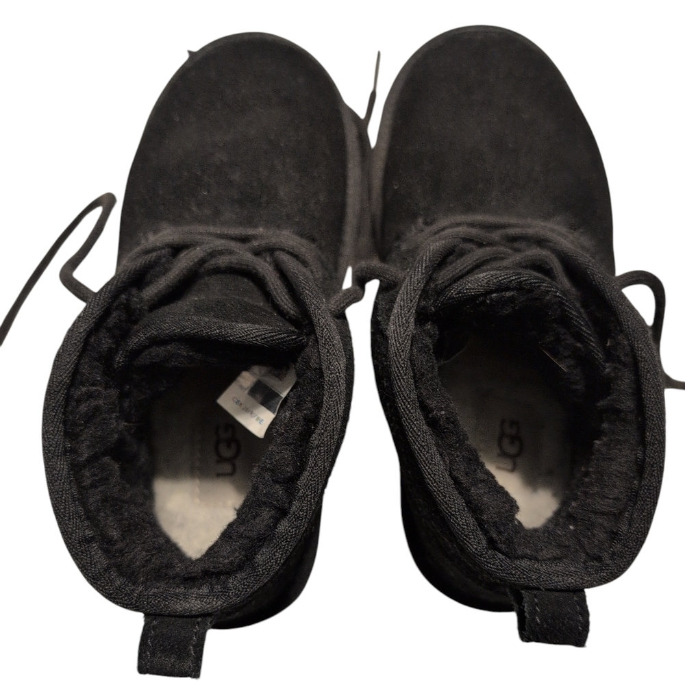 UGG Neumel II Kids Black Lace-Up Boots - Picture 5 of 5